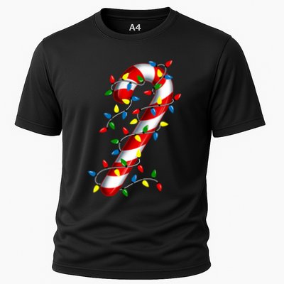 Candy Cane Merry And Bright Christmas Lights Candy Costume Performance Shirt
