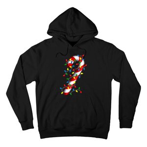 Candy Cane Merry And Bright Christmas Lights Candy Costume Hoodie