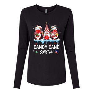 Candy Cane Merry And Bright Red And White Candy Christmas Womens Cotton Relaxed Long Sleeve T-Shirt