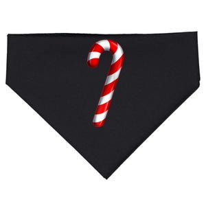 Candy Cane Merry And Bright Red And White Candy Costume Raglan Baseball USA-Made Doggie Bandana