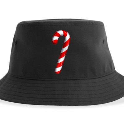 Candy Cane Merry And Bright Red And White Candy Costume Raglan Baseball Sustainable Bucket Hat