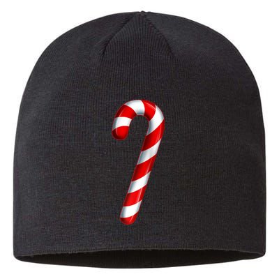 Candy Cane Merry And Bright Red And White Candy Costume Raglan Baseball Sustainable Beanie