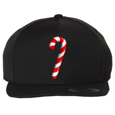 Candy Cane Merry And Bright Red And White Candy Costume Raglan Baseball Wool Snapback Cap