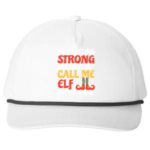 Christmas Call Me Elf One More Time Gift Snapback Five-Panel Rope Hat