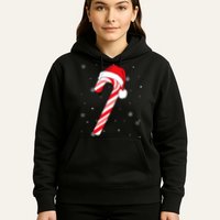 Candy Cane Merry And Bright Red And White Candy Hoodie