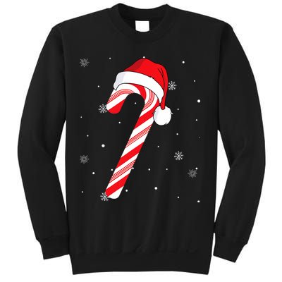 Candy Cane Merry And Bright Red And White Candy Sweatshirt