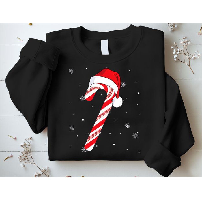 Candy Cane Merry And Bright Red And White Candy Sweatshirt