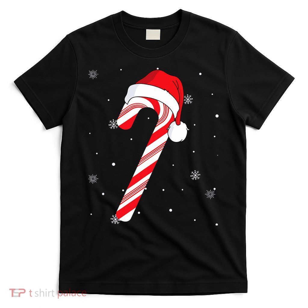 Candy Cane Merry And Bright Red And White Candy T-Shirt