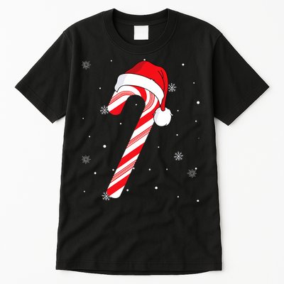 Candy Cane Merry And Bright Red And White Candy Tall T-Shirt
