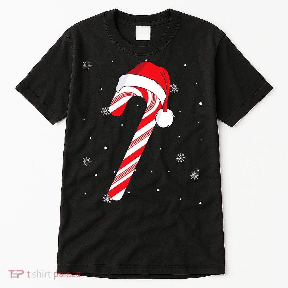 Candy Cane Merry And Bright Red And White Candy Tall T-Shirt