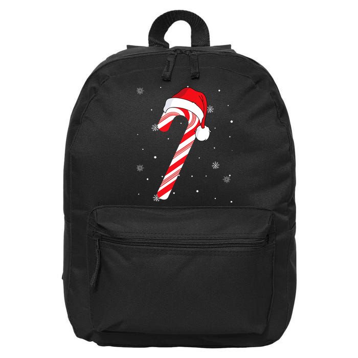 Candy Cane Merry And Bright Red And White Candy 16 in Basic Backpack