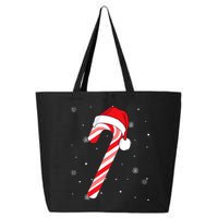 Candy Cane Merry And Bright Red And White Candy 25L Jumbo Tote