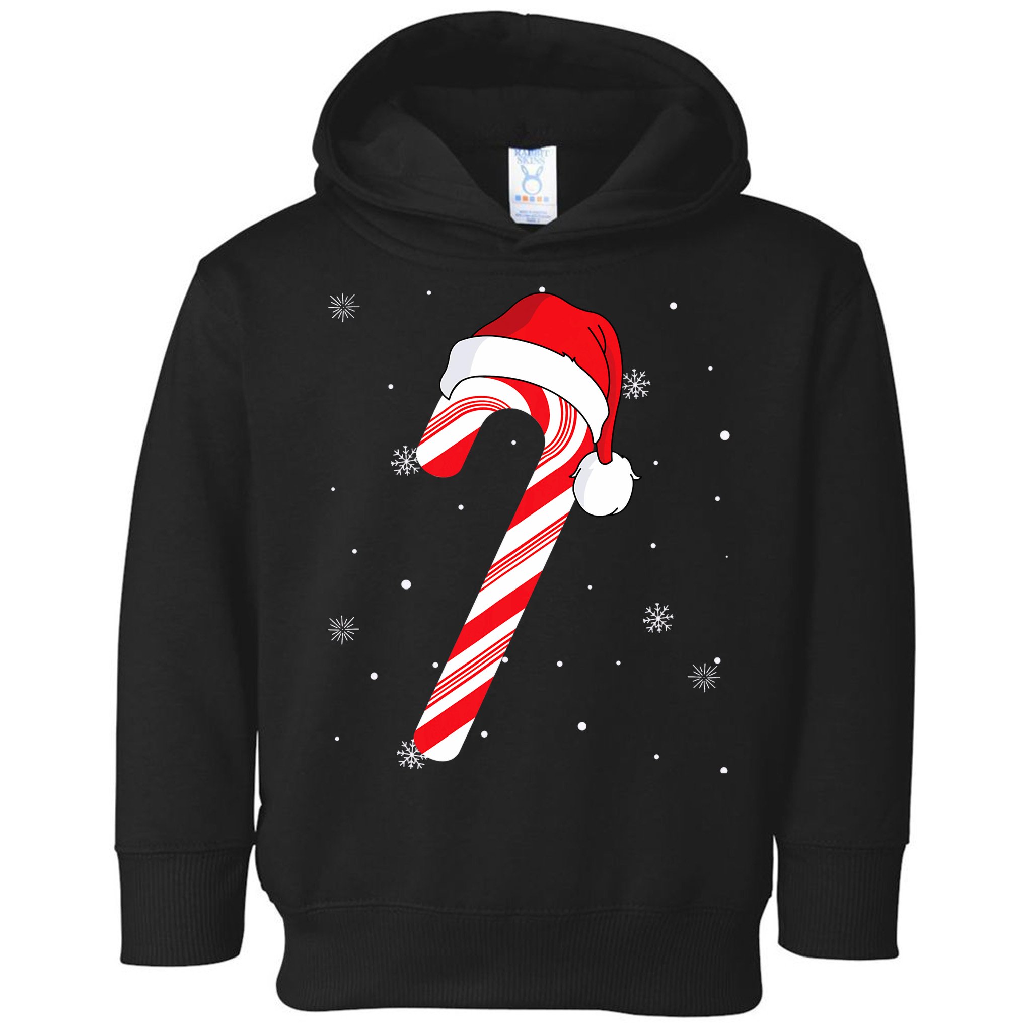 Candy Cane Merry And Bright Red And White Candy Toddler Hoodie