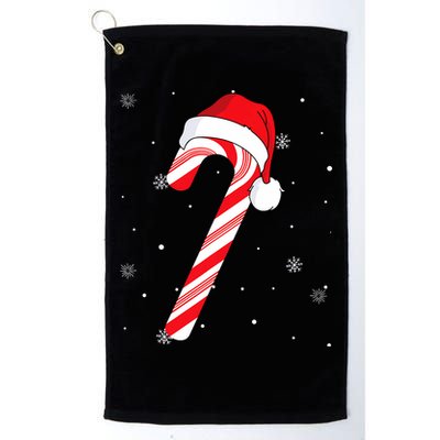 Candy Cane Merry And Bright Red And White Candy Golf Towel