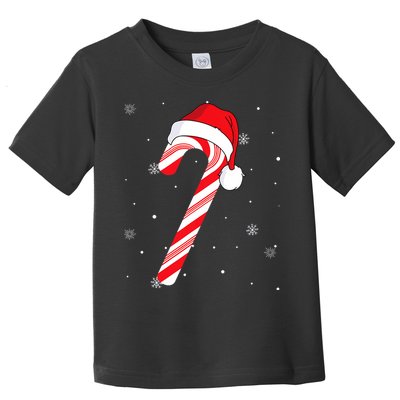 Candy Cane Merry And Bright Red And White Candy Toddler T-Shirt