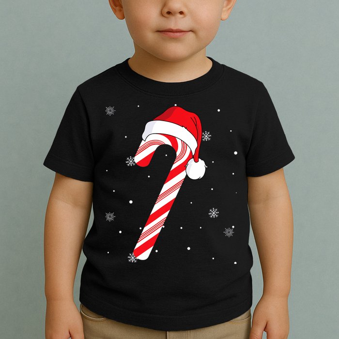 Candy Cane Merry And Bright Red And White Candy Toddler T-Shirt