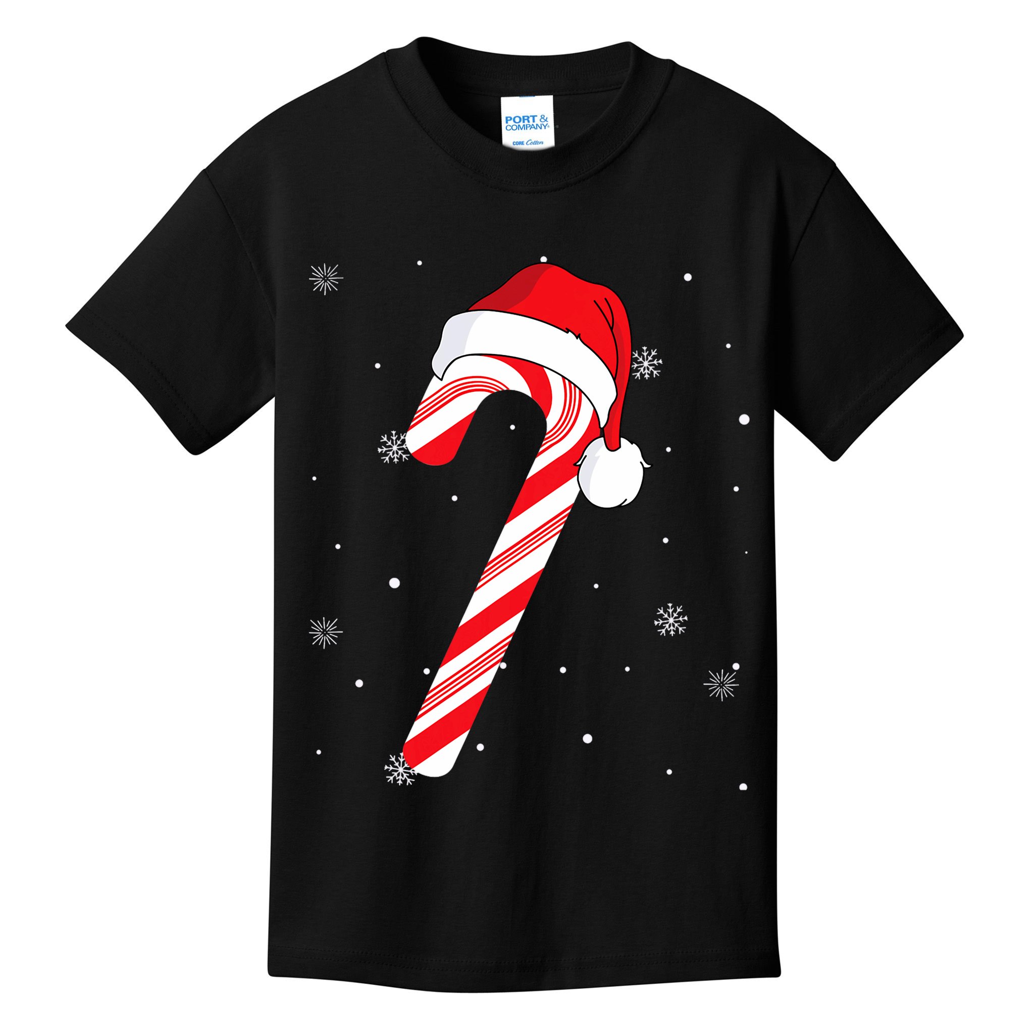 Candy Cane Merry And Bright Red And White Candy Kids T-Shirt