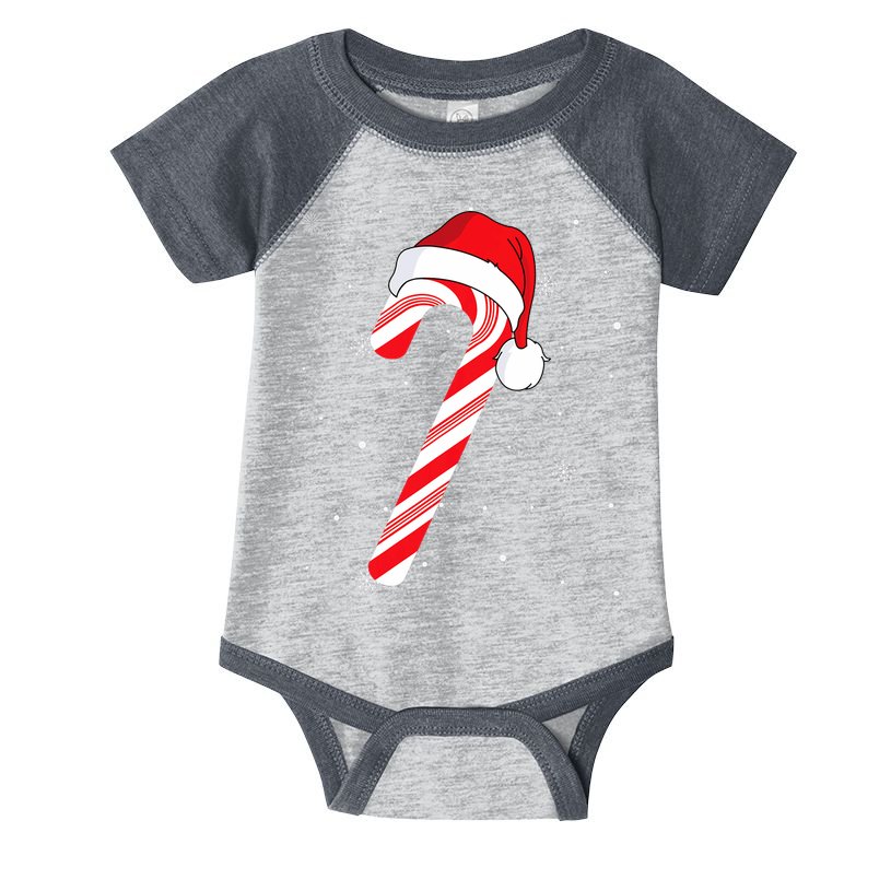 Candy Cane Merry And Bright Red And White Candy Infant Baby Jersey Bodysuit