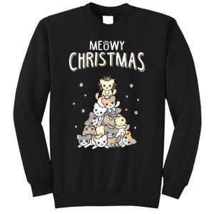 Cat Christmas Meow Christmas Sweatshirt