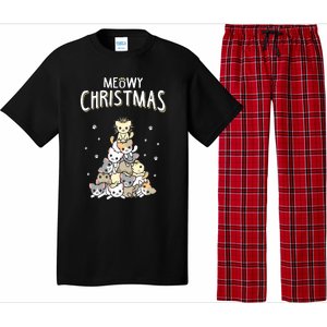 Cat Christmas Meow Christmas Pajama Set