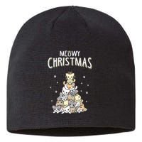 Cat Christmas Meow Christmas Sustainable Beanie