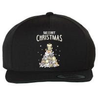 Cat Christmas Meow Christmas Wool Snapback Cap