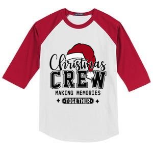 Christmas Crew Making Memories Together Matching Family Kids Colorblock Raglan Jersey