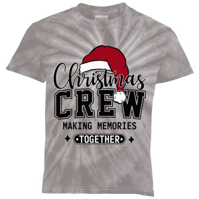 Christmas Crew Making Memories Together Matching Family Kids Tie-Dye T-Shirt