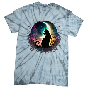 Cute Cat Motifs Cat Tie-Dye T-Shirt