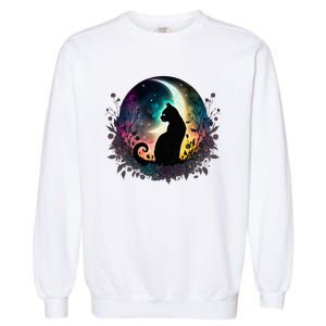 Cute Cat Motifs Cat Garment-Dyed Sweatshirt