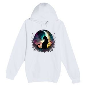 Cute Cat Motifs Cat Premium Pullover Hoodie