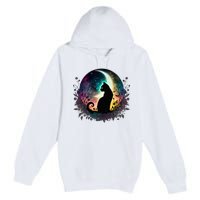 Cute Cat Motifs Cat Premium Pullover Hoodie