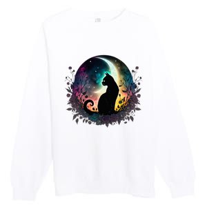 Cute Cat Motifs Cat Premium Crewneck Sweatshirt