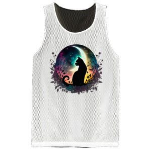 Cute Cat Motifs Cat Mesh Reversible Basketball Jersey Tank