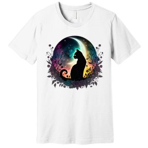 Cute Cat Motifs Cat Premium T-Shirt