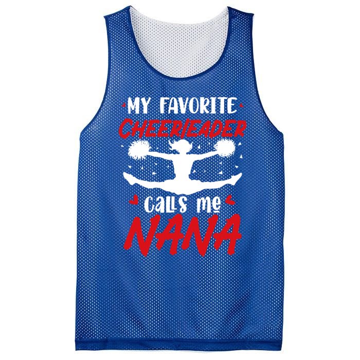 Cheerleader Calls Me Cheer Nana Cheerleading Gift Mesh Reversible Basketball Jersey Tank