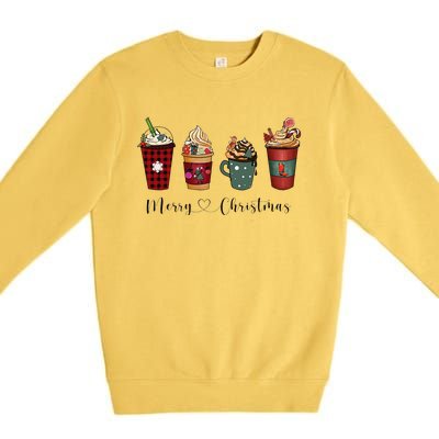 Christmas Coffee Merry Chritsmas Cozy Winter Coffee Lover Premium Crewneck Sweatshirt