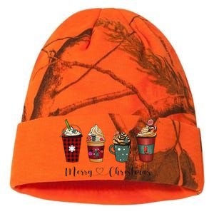 Christmas Coffee Merry Chritsmas Cozy Winter Coffee Lover Kati Licensed 12" Camo Beanie