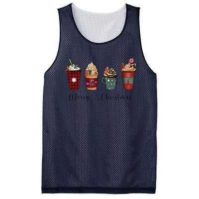 Christmas Coffee Merry Chritsmas Cozy Winter Coffee Lover Mesh Reversible Basketball Jersey Tank