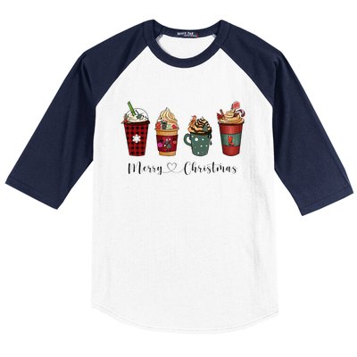 Christmas Coffee Merry Chritsmas Cozy Winter Coffee Lover Baseball Sleeve Shirt