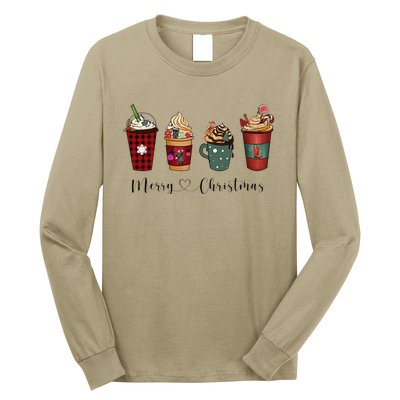 Christmas Coffee Merry Chritsmas Cozy Winter Coffee Lover Long Sleeve Shirt