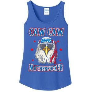 Caw Caw Motherfucker! Funny 4th Of July Patriotic Ladies Essential Tank