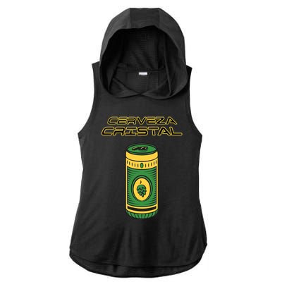 Cerveza Cristal Meme Funny Product Placement Ladies PosiCharge Tri-Blend Wicking Draft Hoodie Tank