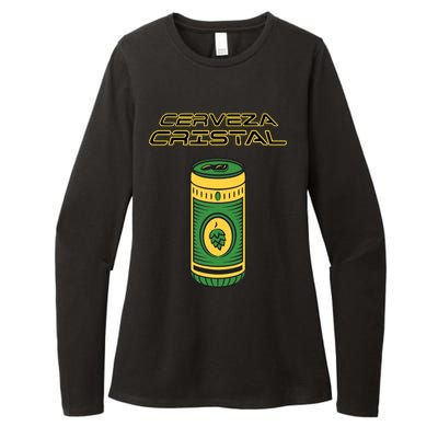 Cerveza Cristal Meme Funny Product Placement Womens CVC Long Sleeve Shirt