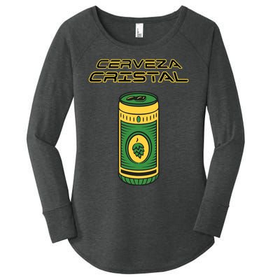 Cerveza Cristal Meme Funny Product Placement Women's Perfect Tri Tunic Long Sleeve Shirt