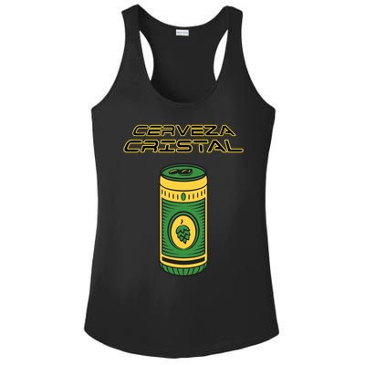 Cerveza Cristal Meme Funny Product Placement Ladies PosiCharge Competitor Racerback Tank