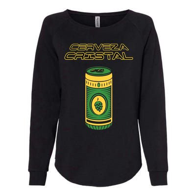 Cerveza Cristal Meme Funny Product Placement Womens California Wash Sweatshirt