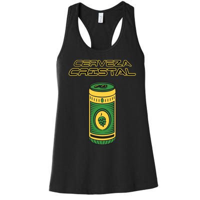 Cerveza Cristal Meme Funny Product Placement Women's Racerback Tank