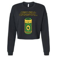 Cerveza Cristal Meme Funny Product Placement Cropped Pullover Crew