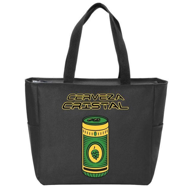 Cerveza Cristal Meme Funny Product Placement Zip Tote Bag